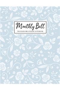 Monthly Bill Tracker Organizer Notebook