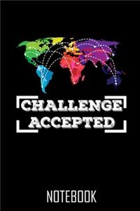 Challenge Accepted - Notebook - Notizbuch - 100 Seiten - 100 Pages - Journal