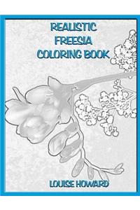 Realistic Freesia Coloring Book