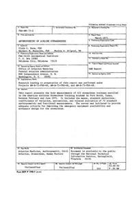 Anthropometry of Airline Stewardesses