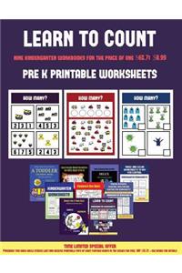 Pre K Printable Worksheets (Learn to count for preschoolers)