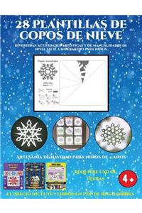 Artesanía de Navidad para niños de 4 años (Divertidas actividades artísticas y de manualidades de nivel fácil a intermedio para niños)