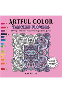 Artful Color Tangled Flowers