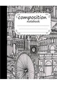 Composition Notebook: Design No.19 Style: (School Notebooks)