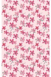 Pink Tree Blossoms - Lined Notebook with Margins - 5Narrow