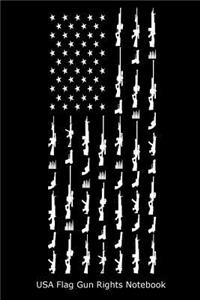 USA Flag Gun Rights Notebook