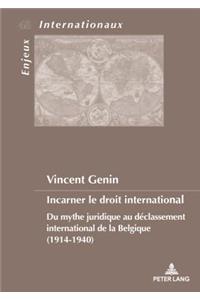 Incarner Le Droit International