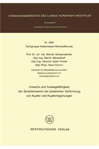 Ursache Und Aussagefähigkeit Der Schallemission Bei Plastischer Verformung Von Kupfer Und Kupferlegierungen