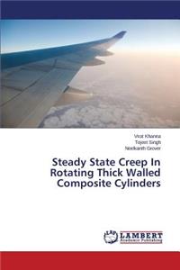 Steady State Creep In Rotating Thick Walled Composite Cylinders