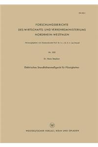 Elektrisches Standhöhenmeßgerät Für Flüssigkeiten