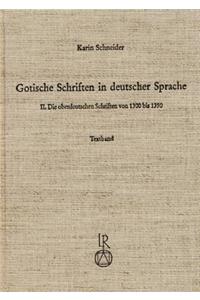 Gotische Schriften in Deutscher Sprache