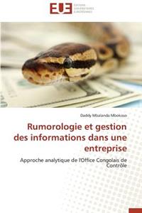 Rumorologie et gestion des informations dans une entreprise