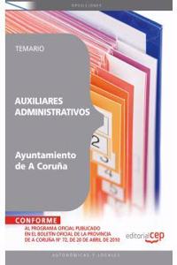 Auxiliares Administrativos del Ayuntamiento de A Coruna. Temario