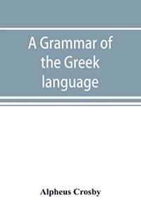 grammar of the Greek language
