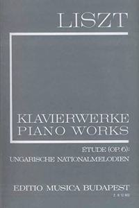 Etude en douze exercices (Op. 6), Ungarische Nationalmelodien, Buch der Lieder II Volume (I/18)