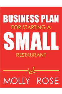 Business Plan For Starting A Small Restaurant