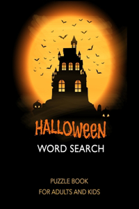 Halloween Word Search Puzzle Book for Adults and Kids