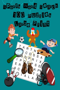 Sports Word Search 100 Puzzles Large Print