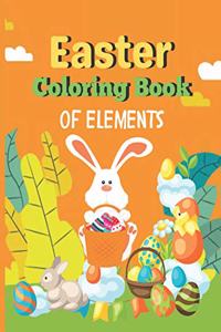 Easter Coloring Book of elements