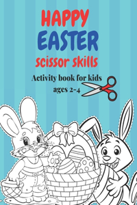 Happy Easter scissor skills Activity book