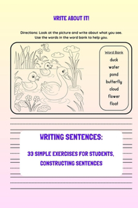 Writing sentences