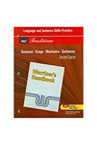 Holt Traditions Warriner's Handbook: Language and Sentence Skills Practice Second Course Grade 8 Second Course