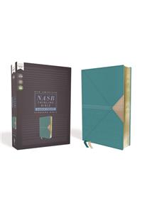 NASB, Thinline Bible, Large Print, Leathersoft, Teal, Red Letter, 1995 Text, Comfort Print