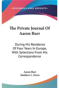Private Journal Of Aaron Burr