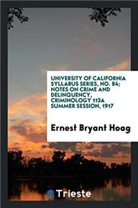 UNIVERSITY OF CALIFORNIA SYLLABUS SERIES