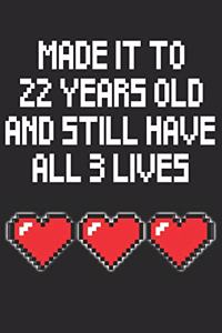 22 Years Old 3 Lives