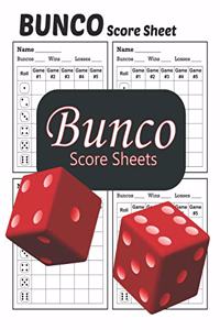 Bunco Score Sheets