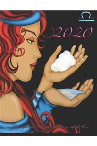2020 Peaceful Beautiful Libra 2019-2020 Academic Year Monthly Planner