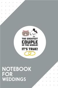 Notebook for Weddings