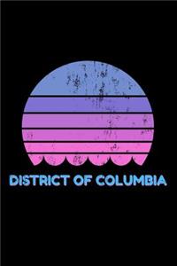 District of Columbia: Vintage District of Columbia State USA Souvenir Lined Notebook Journal