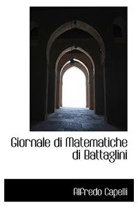 Giornale Di Matematiche Di Battaglini