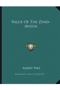 Value of the Zend-Avesta