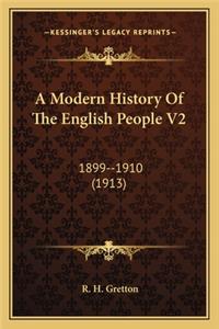 A Modern History Of The English People V2