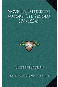 Novella D'Incerto Autore Del Secolo XV (1834)