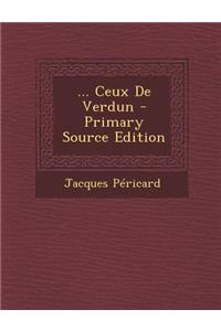 ... Ceux De Verdun