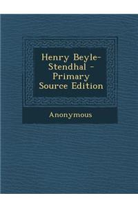 Henry Beyle-Stendhal