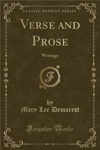 Verse and Prose