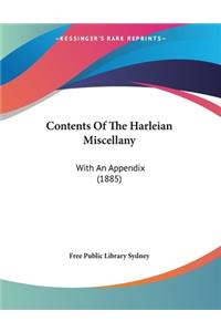 Contents Of The Harleian Miscellany