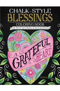 Chalk-Style Blessings Coloring Book