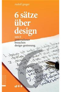 6 sätze über design