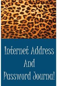 Internet Address and Password Journal
