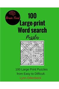 100 Large-print Word Search Puzzles