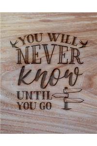 You Will Never Know Until You Go