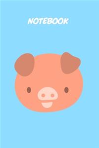 Baby pig kids Notebook [Lined] [6x9] [110 pages]