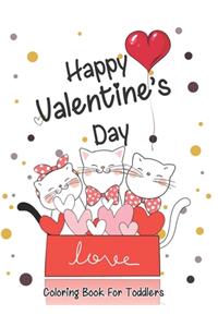 Happy Valentine's Day coloring book for toddlers