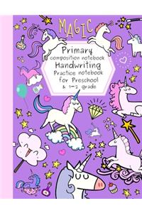 Magic primary composition notebook